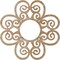 Ekena Millwork Cohen Wood Fretwork Pierced Ceiling Medallion, Red Oak, 26"OD x 8 7/8"ID x 1/4"T CMWP26X26X0250CORO - alternate 4